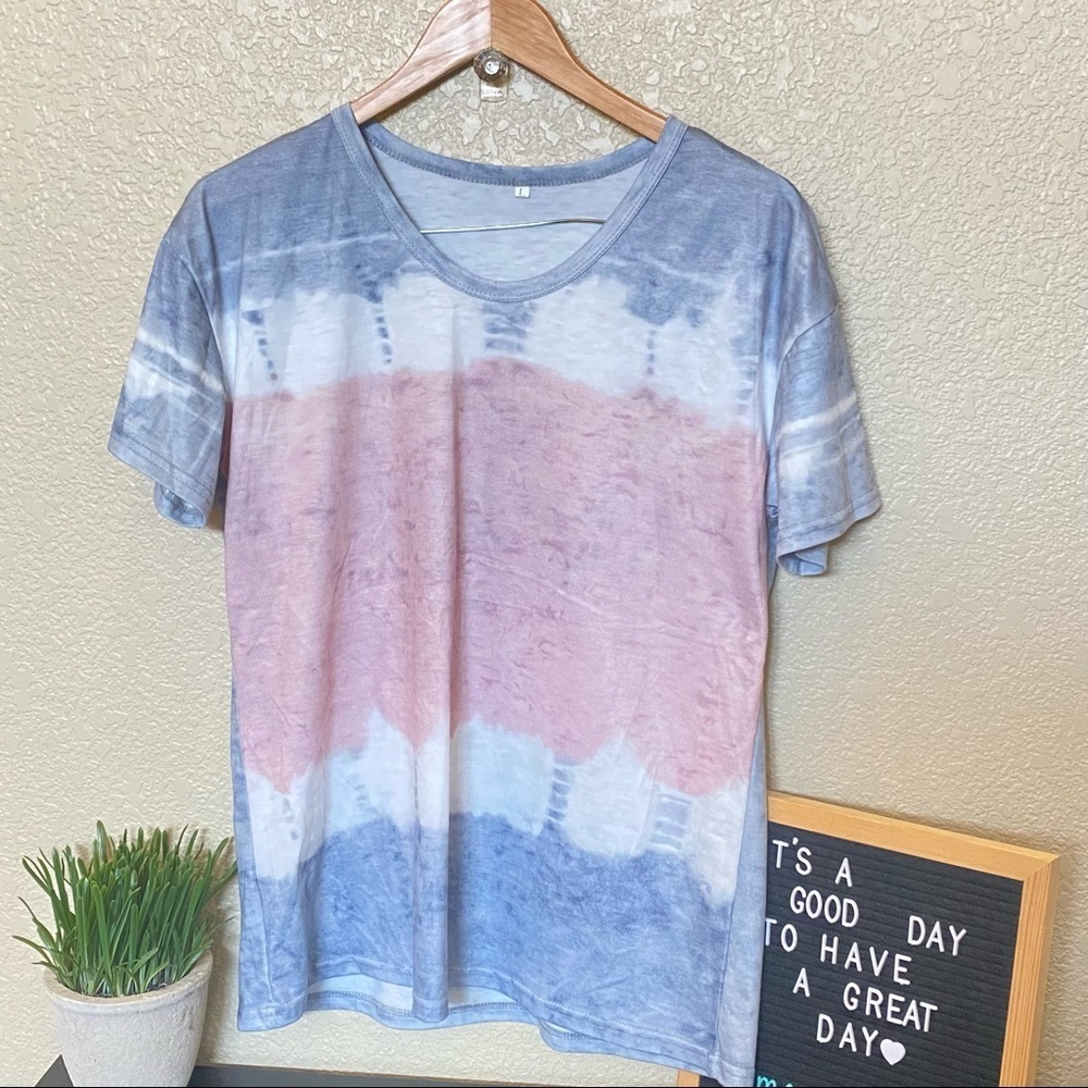 Zulily tie dye shirt sleeve shirt large